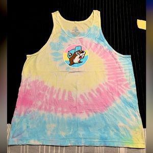 Buc-ee’s pastel tye dye tank